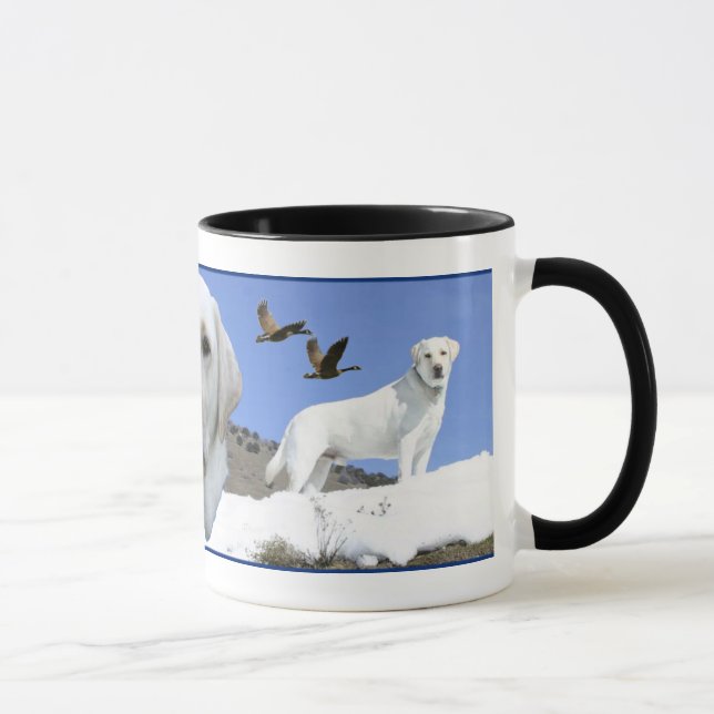 Caneca Tributo amarelo de Labrador (Direita)