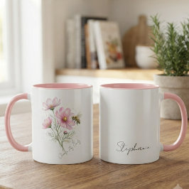 Caneca Tributo Floral Alegre do Prado Inspirador
