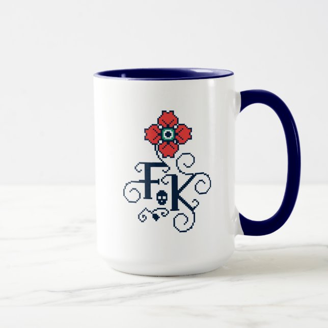 Caneca Tributo floral de Frida Kahlo | (Direita)