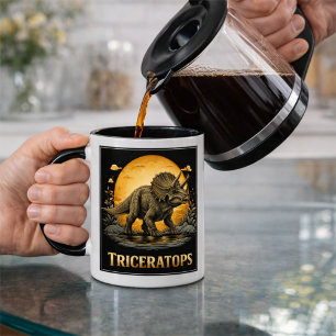 Caneca Triceratops Dinossauro Pré-histórico Lua