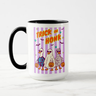 Caneca Trick or Honk Silly Goose Halloween