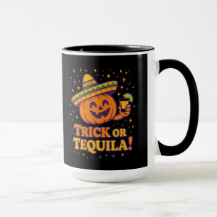 Caneca Trick or Tequila – Festa Divertida de Abóbora de H