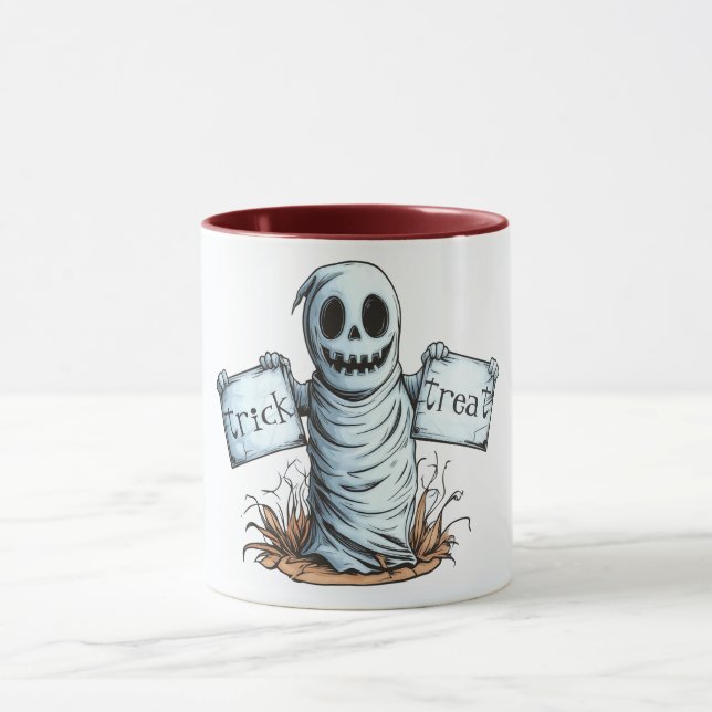 Caneca Trick ou Tratar Ghoul (Centro)