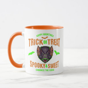 Caneca Trick ou Treine Bats de Halloween