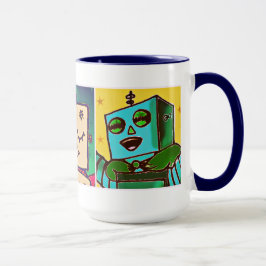 Caneca Tricolor dos robôs