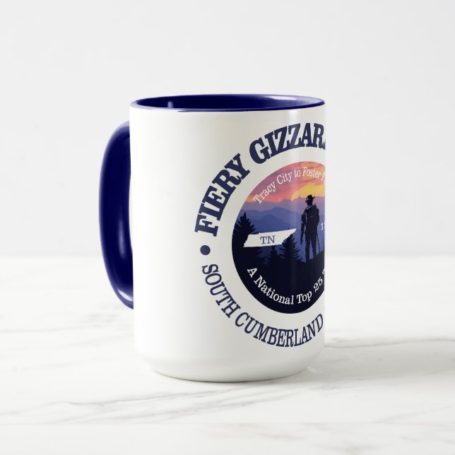Caneca Trilha de Fiery Gizzard (rd2) (Frente Esquerda)