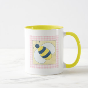 Caneca Trio de Abelhas com Flores