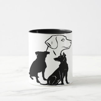 Caneca Trio de Arte de Paws Leais