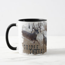 Tripla Ameaça Whitetail Deer Mug