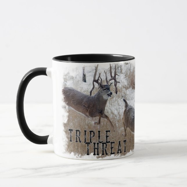 Caneca Tripla Ameaça Whitetail Deer Mug (Esquerda)