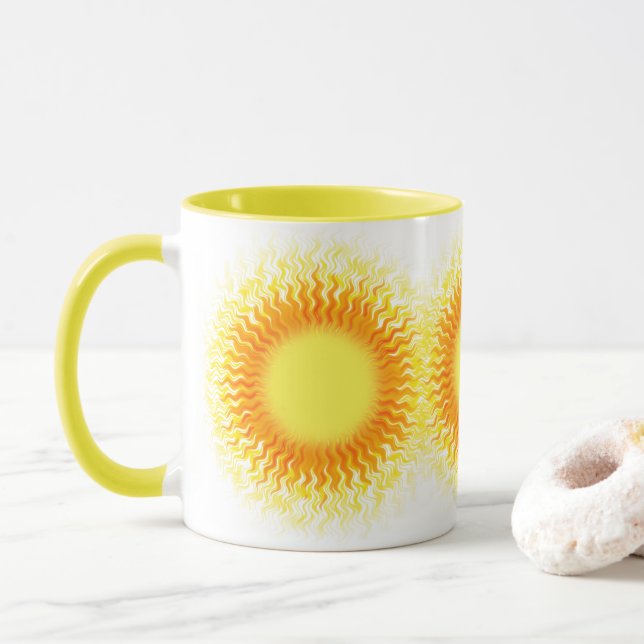 Caneca tripla de Sun (Com Donut)