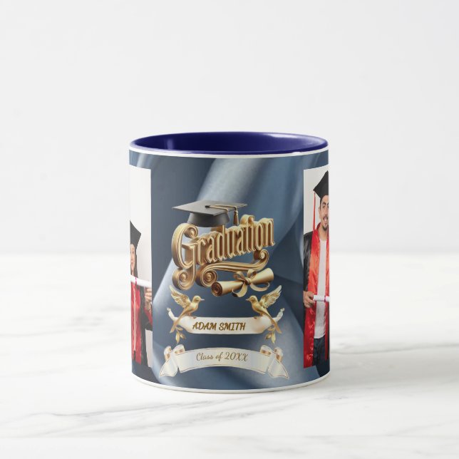 Caneca "Triunfo Real: Edição Elite Ouro & Naval 2026" (Centro)