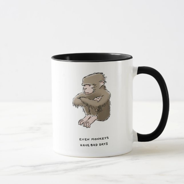 Caneca trivialidade do macaco (Direita)