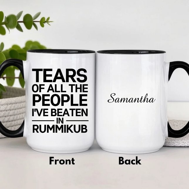 Caneca Troféu de Café Personalizado Rummikub (Criador carregado)