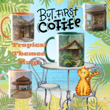 Tropical Beach Scene Mug