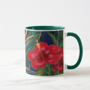 Caneca tropical do caçador do Dois-tom do paraís