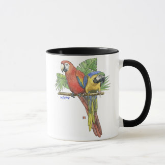 Caneca tropical dos Macaws
