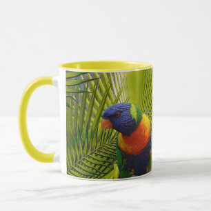 Caneca tropical dos pássaros