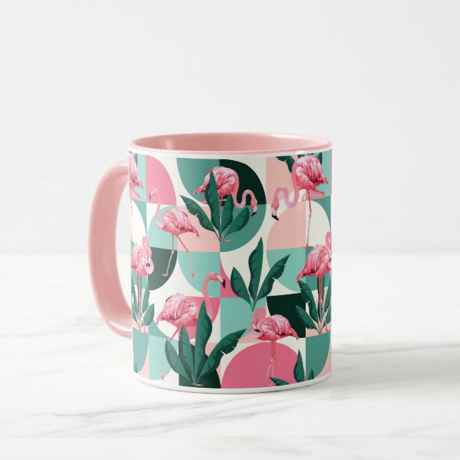 Caneca Tropical Flamingo Mug (Frente Esquerda)