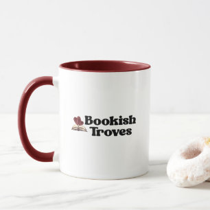 Caneca Trove Bibliophilics Corações de Amantes de Livros
