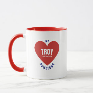 Caneca Troy Michigan Hometown Coffee Mug