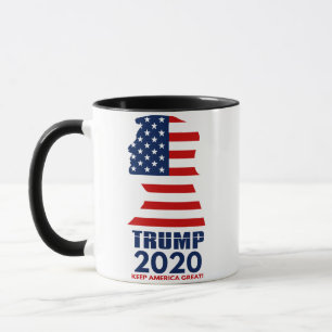 Caneca Trump 2020 Mantenha a América novamente