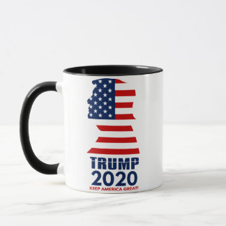 Caneca Trump 2020 Mantenha a América novamente