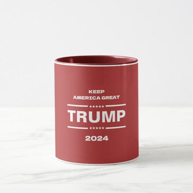 Caneca Trump Keep America Excelente Presidente 2024 Red (Centro)