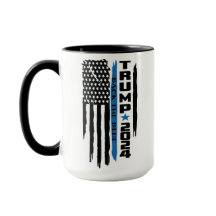 Trump Mug: Traseira O Azul
