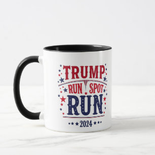 Caneca Trump Run Spot Executar Debate Sobre Eleições Engr