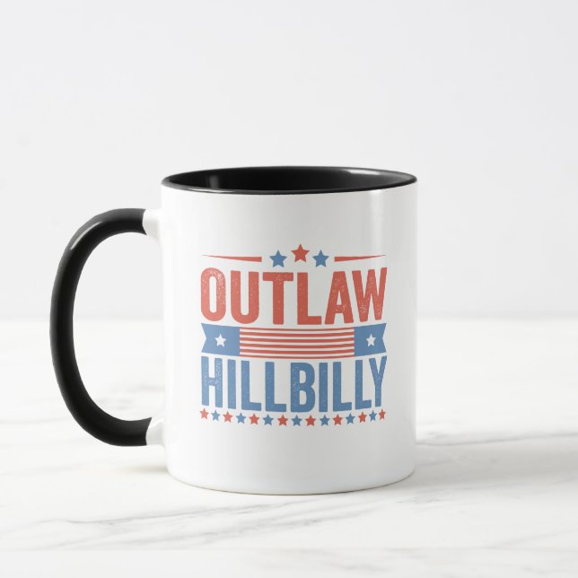 Caneca Trump Vance 2024 Outlaw Hillbilly Election (Esquerda)
