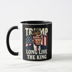 Caneca Trump Viva o Rei Pro Trump Patriótico