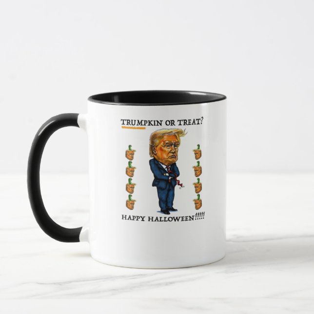 Caneca Trumpkin Ou Tratar Clássico (Esquerda)