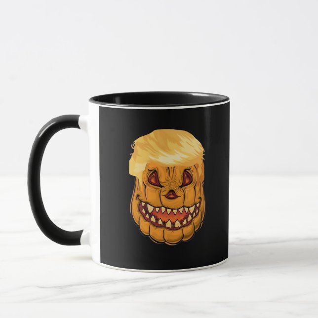 Caneca Trumpkin Torna Clássico O Horror Do Halloween (Esquerda)