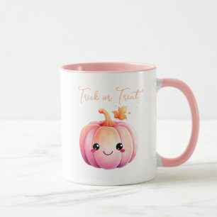 Caneca Truque Ou Tratar Abóbora Kawaii Pumpkin