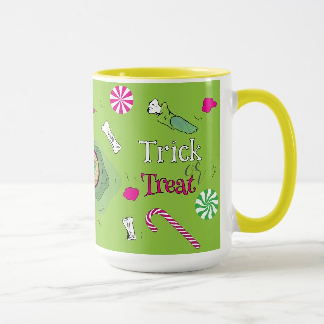 Caneca Truque ou Tratar! Doce Morte E Docinho! (Direita)