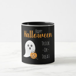 Caneca Truque Ou Tratar Feliz Fantasma De Halloween Spook