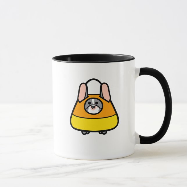Caneca "Truque para o deleite" Frenchie (Direita)