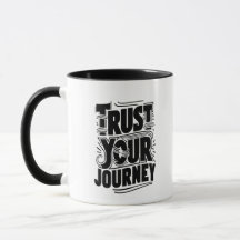 Trust Your Journey Vertical Typography Art
