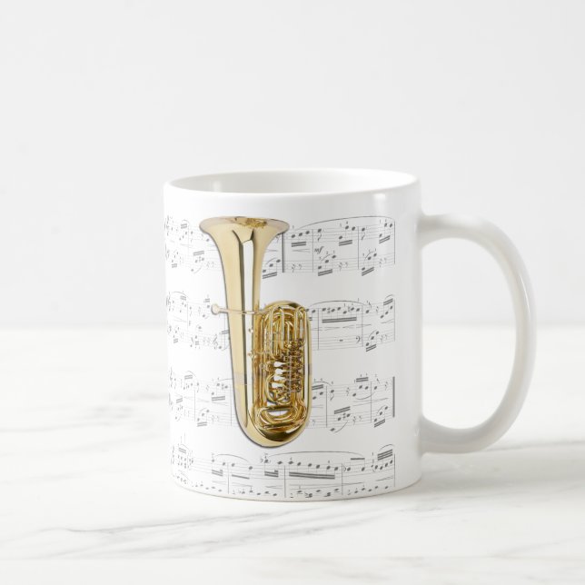 Caneca - tuba com partitura (Direita)