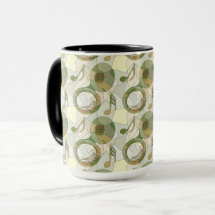 Caneca Tuba Music Note Fragments Mug