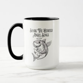 Caneca Tubarão Excêntrico Divertido O Anjo Harold Canta N