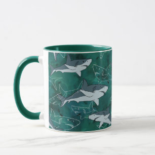 Caneca Tubarao, marinho, mar, peixe, predador, animal, ma