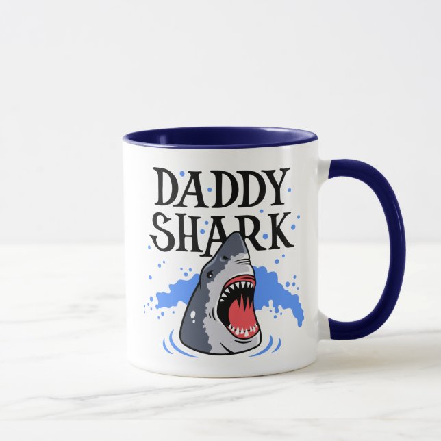 Caneca Tubarão Pai - Branco Excelente (Direita)