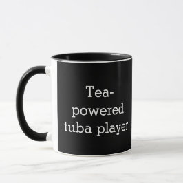 Caneca Tubista Movido a Chá Humor de Instrumento de Metal