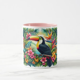 Caneca Tucano tropical/de selva ave Brasil