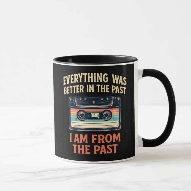 Caneca Tudo estava melhor na cassete passada (Direita)