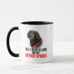 Caneca Tudo o que Preciso é Amor e Meu Café Boykin Spanie