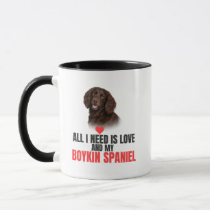 Caneca Tudo o que Preciso é Amor e Meu Café Boykin Spanie