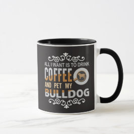 Caneca Tudo o que quero é café e deixar meu cachorro chei